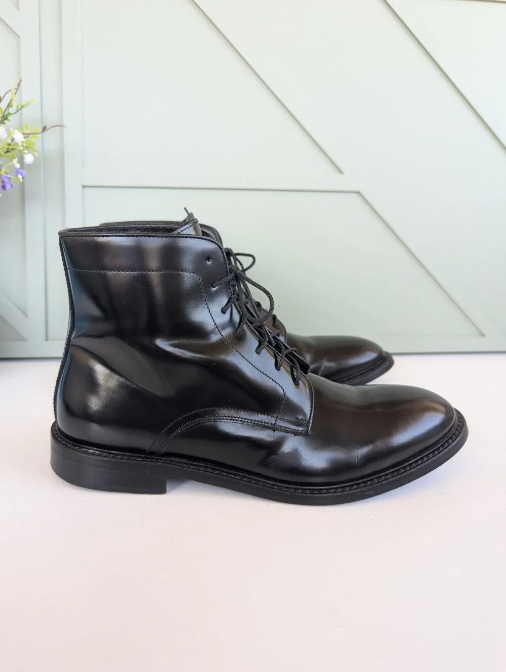 Kenneth Cole Reaction Black Leather Chukka Boots Men's